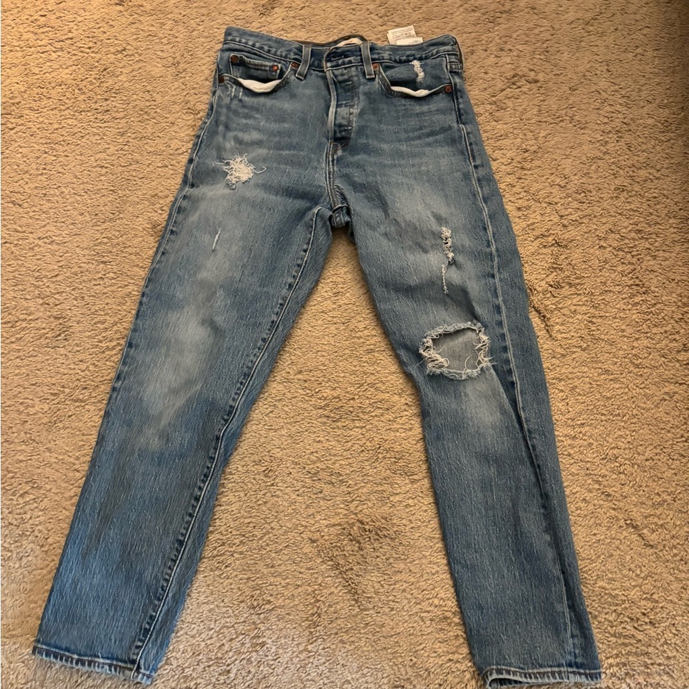 Levi's Blue Straight Leg Women's Jeans
